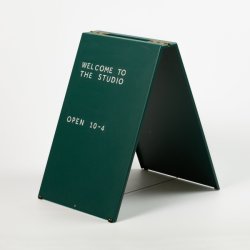 Bespoke Metal Fabrication Store Display Steel Chalk Sandwich Board