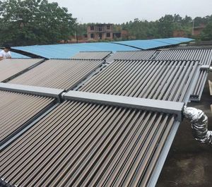 Black Chrome Coating Flat Plate Solar Collector for Project