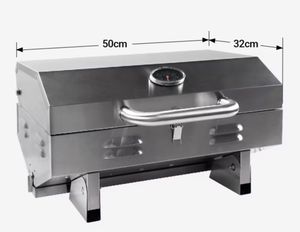 Mini Size 304 Stainless Boat BBQ Barbecue Grill Boat Accessories Boat Gas Grill for Marine