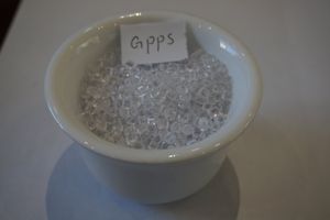 Virgin GPPS / General Purpose Polystyrene GPPS Plastic Granules Injection Molded Transparent Grade