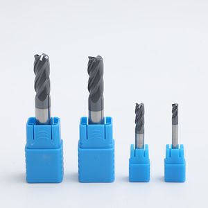 Solid Carbide Milling Cutters 4 Flute Square End Mills for Metalworking