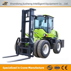 6 Ton Diesel Powered Forklift 5ton Four-Wheel Drive off-Road Forklift for Warehouse