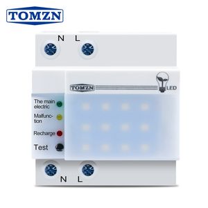 Tomzn DIN Rail Socket 230V LED Rechargeable Mobile Emergency Light
