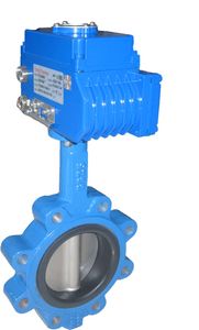 Lug Butterfly Valve Hard Back Seat with Electric Actuator