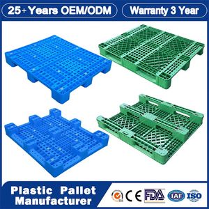Plastic Pallet Manufacturer Industrial Rackable Stackable IBC Spill Hygienic Printing One Way Export Warehouse Storage Euro HDPE Heavy Duty Plastic Pallet