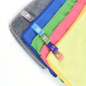 Multi-Purpose Portable Plush Microfiber Towel Skin Friendly Non-Toxic Hand Towel Dish Washing Table Cleaning Household Rag for Family