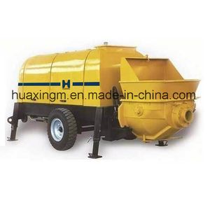 Best Selling Trailer Mounted Concrete Pump Truck Hbt50 for Concrete Construction