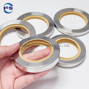 Compressor PTFE Coating Lip Rotary Shaft PTFE Lip Oil Seal Stainless Steel Oil Seal PTFE Oil Seal