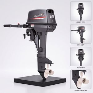 Himarine 9.8HP 2 Stroke Short Shaft Outboard Motor, Marine Boat Engine Replacement for Tohatsu 9.8HP Outboard Engine
