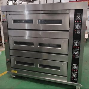 New Commercial Electric Bakery Bread Oven 3-Deck 18 Tray Easy to Operate for Cake and Pizza