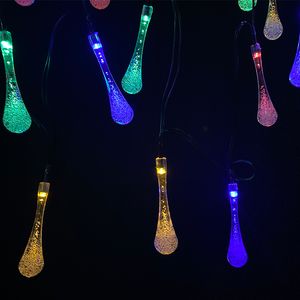 20 LED Solar Teardrop String Lights for Garden Patio Tree Wedding Holiday Party