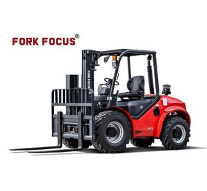off Road Forkfocus Forklift 2WD 2.5-3.5t Rough Terrain Forklift with Triplex Mast Industrial Site