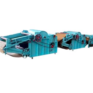 Waste Cotton Fiber Textile Opener Cotton Fabric Textile Machinery Parts Textile Garment Waste Recycling Machine for Sweater/ Jeans/ T-Shirt