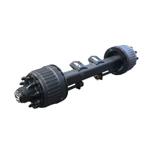 Rotation-Enabling 2 Axle Hydraulic Steering Trailer Drum Rear Electric Brake Drop Axle