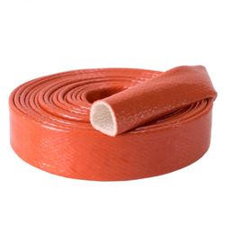 Heat Resistant Silicone Coated Hydraulic Hose Fire Resistant Insulation Sleeve