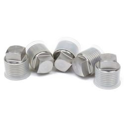 Stainless Steel Outer Square Head Pipe Fitting Plug Solid Plug