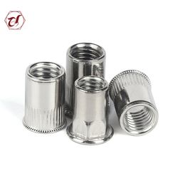 Slipproof A2 Nuts Blind Flat Head SS316 Stainless Steel 304 Rivet Nut