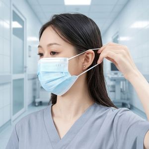 Custom Logo Face Mask Disposable 3ply Ear Loop Blue Civil Face Mask Dustproof Daily Protection Mask