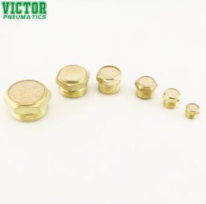 1/4 Brass Muffler Air Exhaust Silencer Muffler Pneumatic Air Silencer