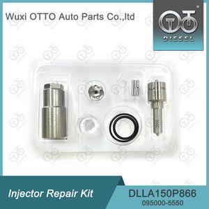 Injector Repair Kit 095000-5550, 095000-8310, 33800-45700 with Nozzle Dlla150p866 Diesel Fuel Injector Service Kit for Hyundai