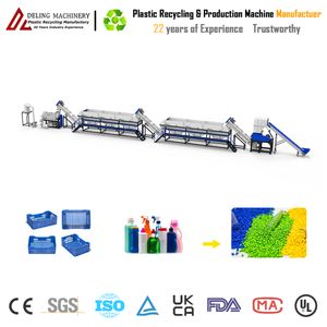 Top Grade Plastic Washing Line for PP PE Film Woven Bag Miscellaneous Fiber Yarn Strand Tape Raffia Fabric Textile Recycling Crushing Drying Pelletizing Machine