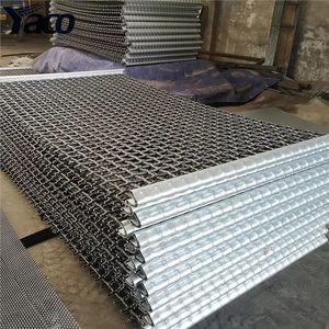 65mn Steel Crimped Wire Mesh High Wear Resistant Mining Screen Mesh for Copper Gold Ore Quarry