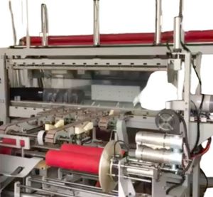 Roll Knit Woven Fabric Automatic Package Machine Packaging Line