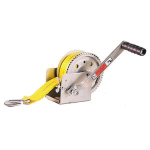 1600lbs Manual Towing Marine Standard Hand Winch for ATV Boat Trailer