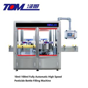 10ml-100ml Fully Automatic High Speed Pesticide Bottle Capping Packing and Filling Machine