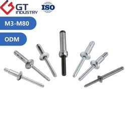 Ss 201 304 316 316L 3.2mm 4.8mm 5mm Stainless Steel Huc K Rivet Pin Countersunk Flange Blind Rivet 1/8 3/16 5/16 5/32 Pop Rivets