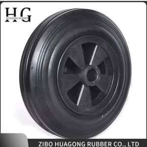 Customized PU Foam Large Wheel Wheelbarrow Flat Free Wheelbarrow Solid Tire Wheel