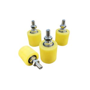 High Wear-Resistant Polyurethane Bearing Coated Rollers, Threaded PU Wheels with Smooth, Burr-Free Surface.