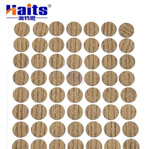 High Viscosity PVC Wood Grain Screw Cover Decorative Self Adhesive Stickers