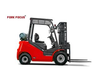 LPG Forklift Forkfocus 1.5-2.5 Ton Diesel Forklift with Nissan Engine Work for Block Factory
