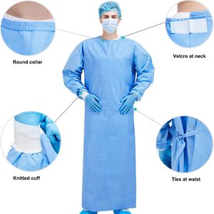 Disposable Medical Sterile Waterproof PP Non Woven Fabric Material Protective Clothing Suit Doctor Coveralls Surgical Gown