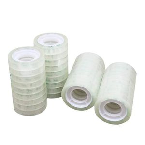 Wholesale Single Side Adhesive Rubber Clear BOPP Stationery Tape for Office Tasks Gift Wrapping School Projects