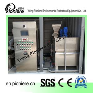 Mobile Container Screw Press Sludge Dewatering Machine for Sewage Treatment