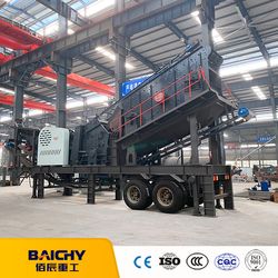 Quarry Rock Stone Portable Mobile Crushing Plant Jaw Crusher Diesel Engine Stone Crusher Machine Mobile Crush and Screen