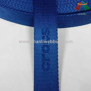 25mm Blue Color Nylon Jacquard Webbing