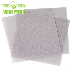 304 304L 316 316L Plain Weave Metal Filter Screen Square Stainless Steel Woven Wire Mesh for Industry Filtration and Construction