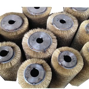 Coil Brass Wire Deburring Steel Wire Industrial Roller Brush