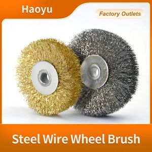 Factory Wholesale Circular Wire Wheel Brush Abrasive Brush Wire Brush for Wheel Rust Removal Polishing