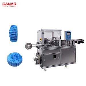 Factory Price Automatic Blue Bubble Toilet Urinal Cleaner Pleated Wrapping Machine Packing Machine