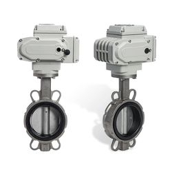 Ductile Iron PVC Lug Style Wafer Electric Pneumatic Butterfly Valve for Chemical