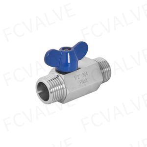 Premium Durable Mini Ball Valve with Butterfly Handle for Water Flow