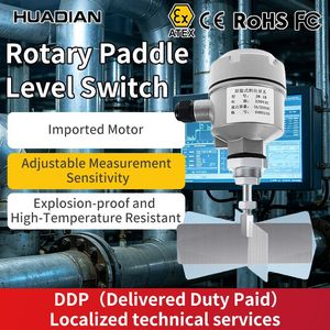 Rotating Paddle Level Switch Floatless Side Mounted Level Switch Bin Indicator Stainless Steel Level Sensor Level Gauge in Tank
