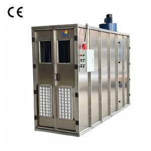 Jinhai Customized Stainless Steel Dry Type Liquid Painting Spray Booth with Door Multi-Stage Filtration Activated Carbon