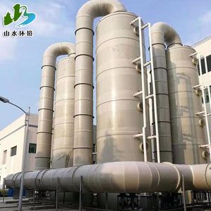 Counterflow Waste Gas Treatment Scrubber Industrial PP Acid Mist Purification Spray Tower