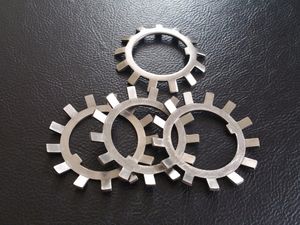 SS304 SS316 Ms Steel Lock Washer with External Teeth Serrated, Natural Color
