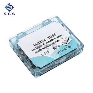 Medical Supply Dental Orthodontic Metal Bondable Non-Convertible Buccal Tube